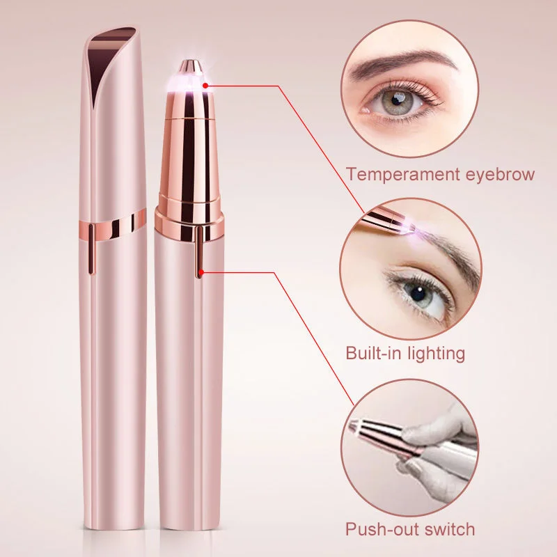 

Multifunction Lipstick Eyebrow Trimmer Face Brows Hair Remover Epilator Pen Mini Electric Shaver Painless Eye Brow Epilator NEW