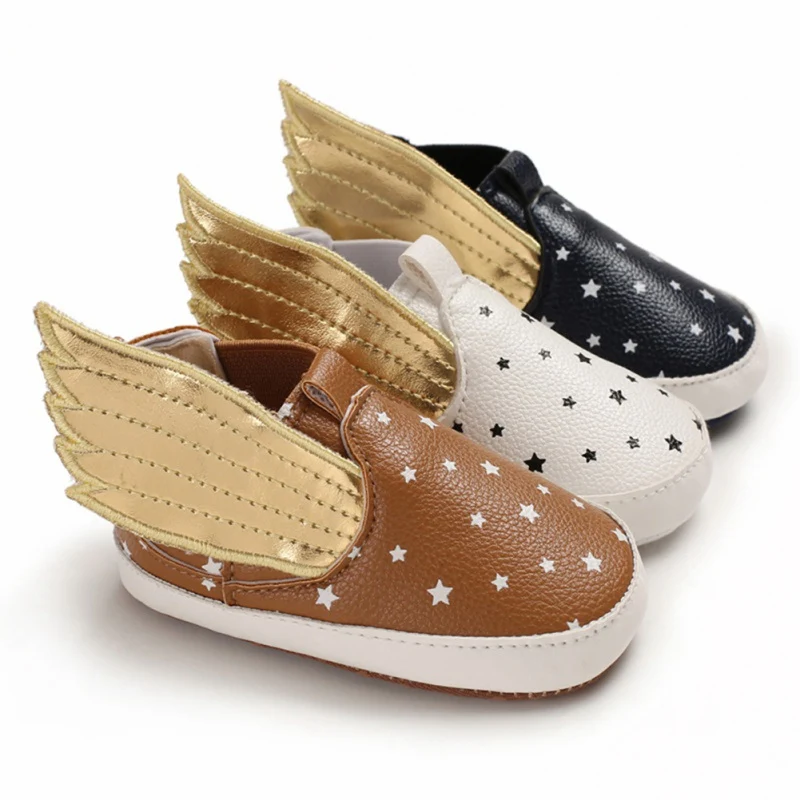

Newborn Boy Girl Shoes Soft Sole Crib shoes Warm Boots Non-slip Sneaker PU Breathable Solid First Walkers 0-18 M