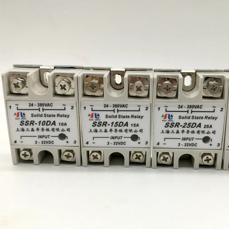 Твердотельное реле Φ SSR 10DA 10A 15A25A 40A фактически 3 32V DC TO 24 380V AC 25DA15DA 40DA|Реле| |