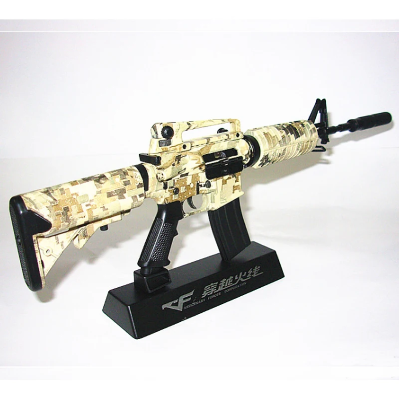 Metal Toy GUN M4A1 Pistol With Silencer Guns Juguetes Arma De Brinquedo Armas de Metal Toys TOY