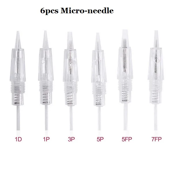Корейская Профессиональная вышивка бровей Charmant тату машина ручка для МТС полуперманентный макияж микроблейдинг лайнер шейдер - Цвет: 6pcs Micro-needle