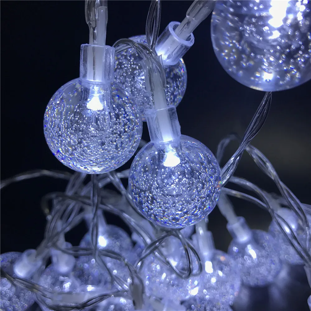 4M Globe Festoon Ball LED String Light Warm White Fairy Holiday Light For Party Christmas Wedding Decoration Battery Operated 4M Globe Festoon Ball LED String Light Warm White Fairy Holiday Light For Party Christmas Wedding Decoration Battery Operated