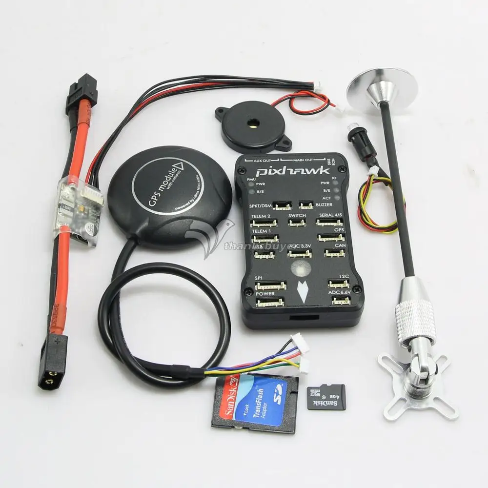 

Pixhawk PX4 2.4.7 Flight Controller with M8N GPS/8G TF Card/Power Module for FPV RC Drone Quadcopter
