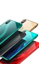 Conlez for iPhone XR Case Cover Aluminum Alloy Bumper Frame & Glass Back Plate Case Original Phone Color Protective Back Case Conlez for iPhone XR Case Cover Aluminum Alloy Bumper Frame & Glass Back Plate Case Original Phone Color Protective Back Case