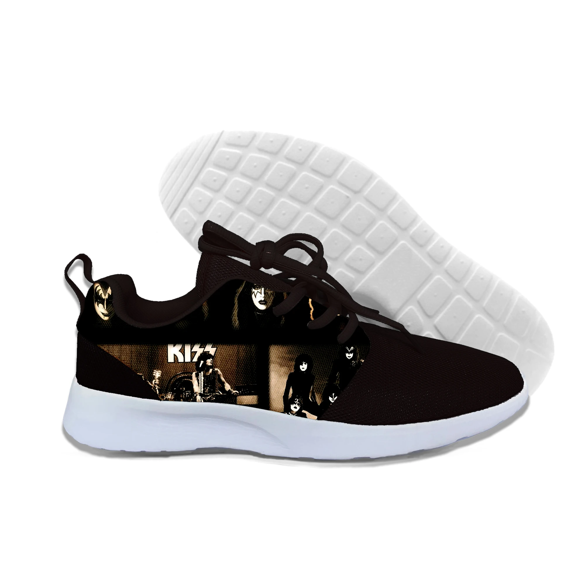 

2019 hot fashion Kiss band 3D casual shoes for men/women high quality Harajuku 3D printing Kiss band Sneakers