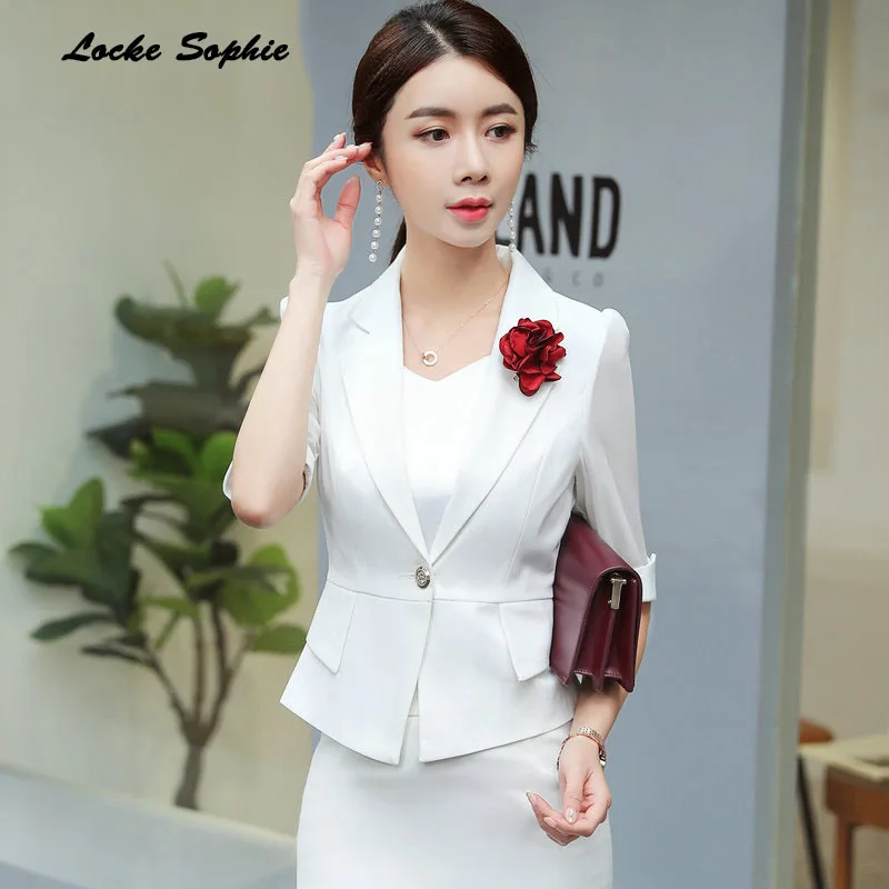 1pcs Women Plus size Blazers coats 2019 Summer cotton Single button hollow Small Suits jackets ladies Skinny Blazers Suits coats