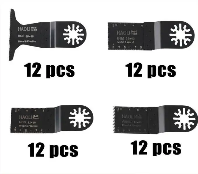 

48 pcs oscillating tool saw blades for multimaster power tool for home decoration,for Fein renovator tool,Dremel,TCH,top quality