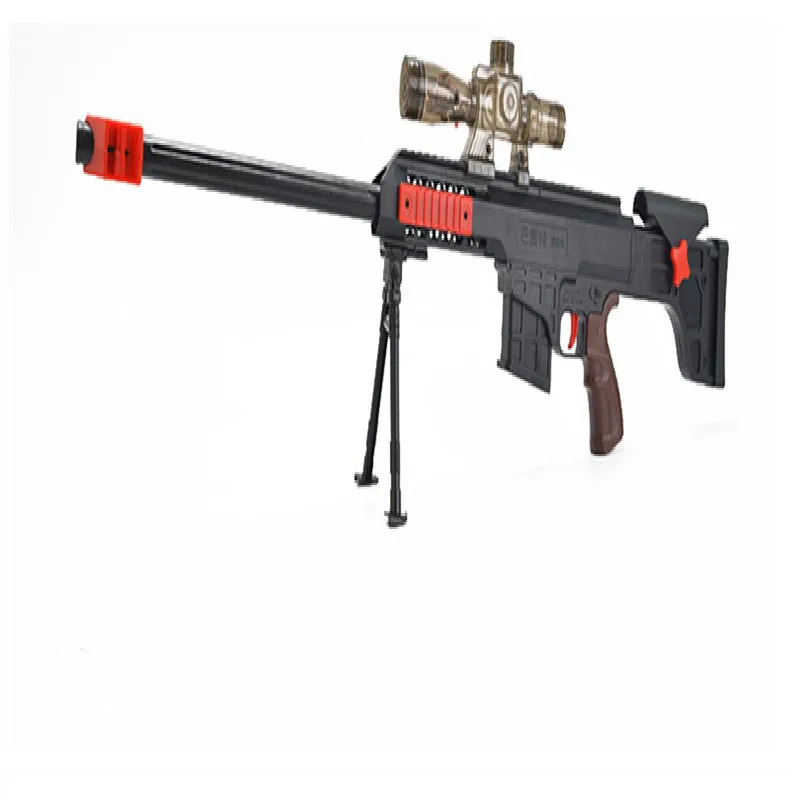 

Children's Water Bomb Soft Bullet Gun with Light Infrared Black Barrett Sniper Tyrant Gun Boy Manual Toy Gun
