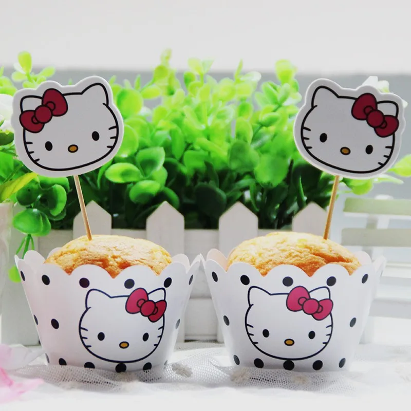 Hello Kitty Cupcake Wrappers Toppers Hello Kitty Cupcake Wrappers Toppers