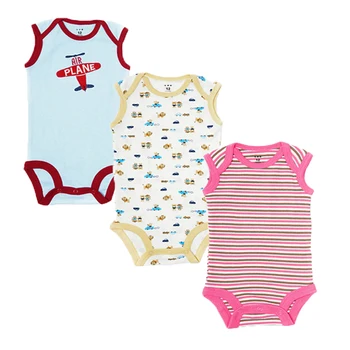 

3Pcs Baby Rompers Summer Baby Boy Clothes Cotton Newborn Baby Clothes Roupa Bebes Infant Jumpsuits Baby Girl Clothing Sets