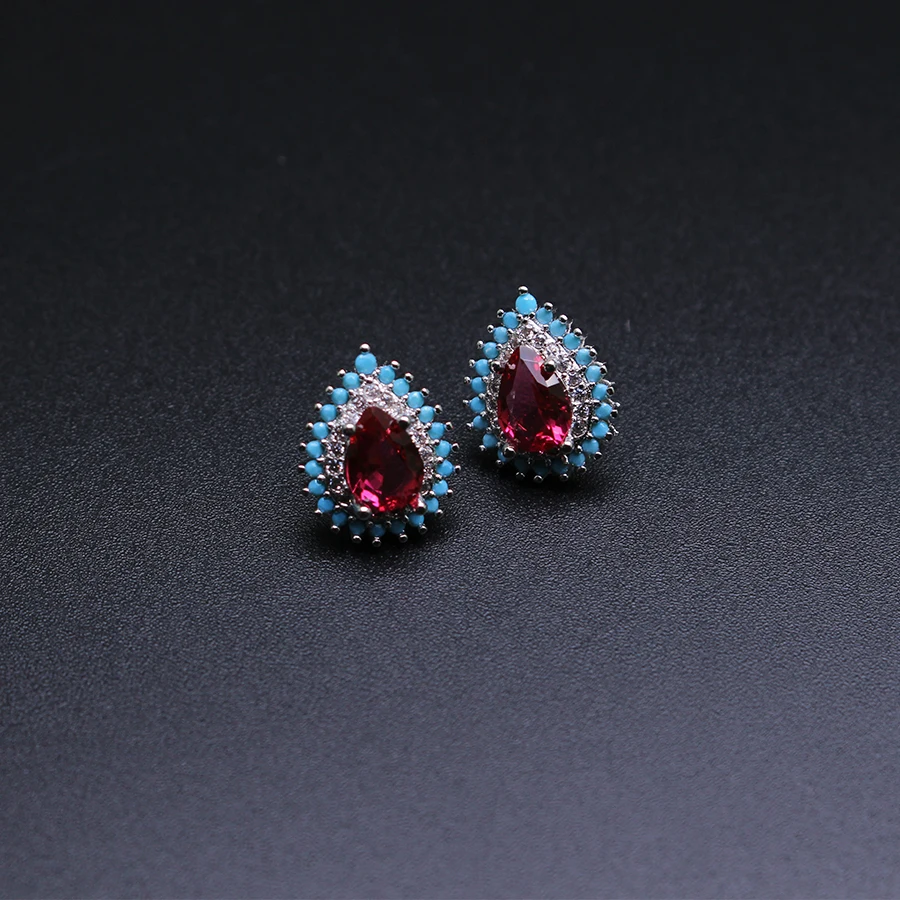 

New MW Hot Sell Red Earrings Fashion For Women ERS0010
