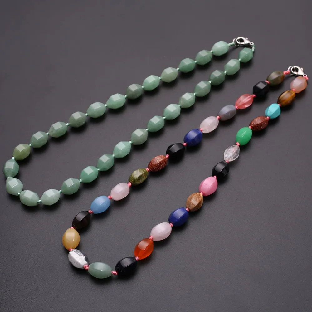 6 шт./лот натуральный кварцевый камень Опалит лазурит цветное ожерелье чокер