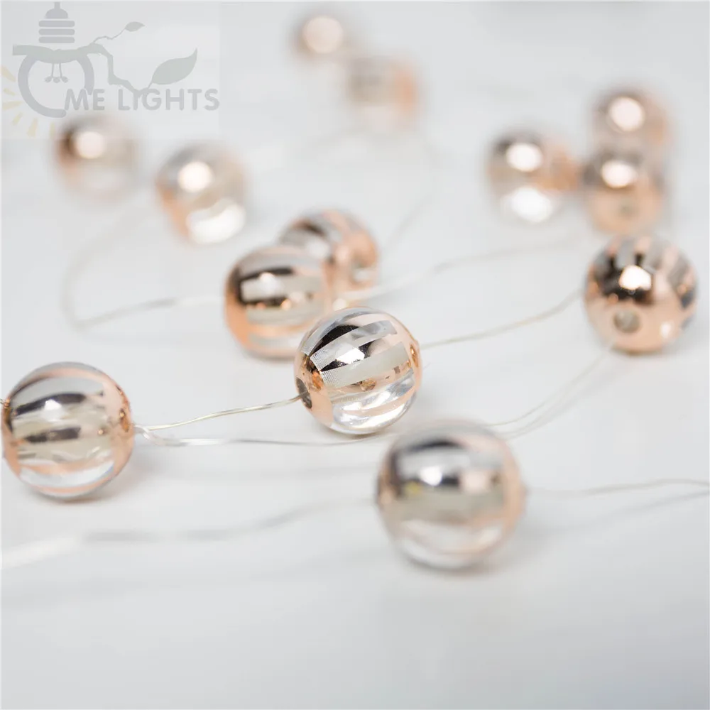 New Battery Power LED Bulbs string Fairy lights UV Pumpkin Christmas string lights for party wedding decorate Holiday lights