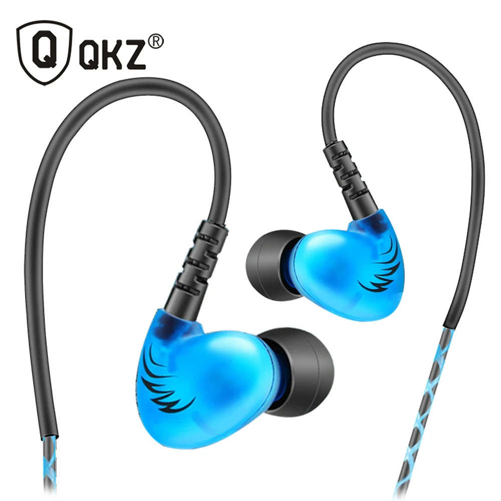  QKZ S6 Sports Headphones Mobile Phone Earphones Fone De Ouvido HIFI Noise Cancelling Bass Headsets Music Stereo Headphones 