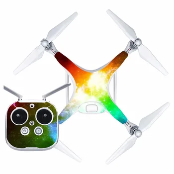 

[J40057] Cool Waterproof PVC Decal Skin Sticker For DJI Phantom 4 Drone body protection film+remote Controller cover