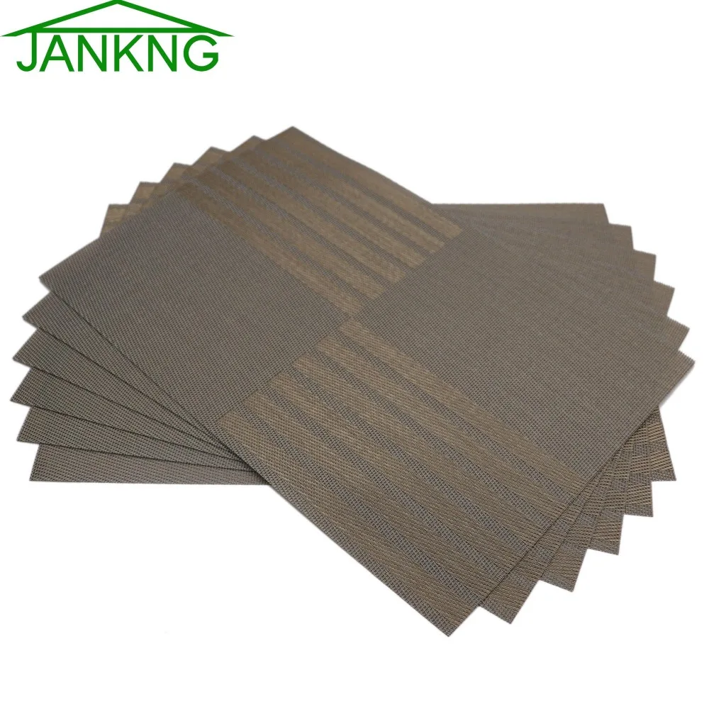 PVC Dining Placemat Table Mats Vinyl Reversible Kitchen Insulation Tableware Mat