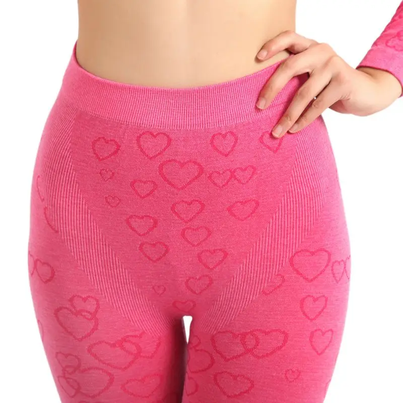 Winter Women Thermal Underwear Sets Women Ladies Seamless Underwear Winter Base Layers Thermal Warm Sleepwear Set