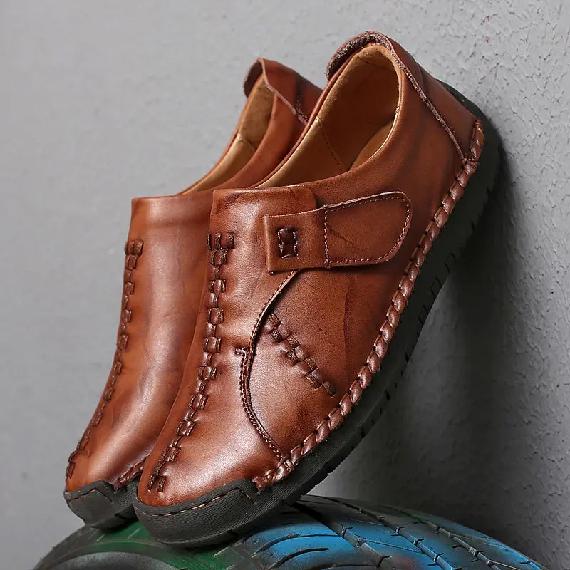 

Leather shoes men 2018 fashion summer sneakers men tenis masculino breathable moccasins men shoes British soft bottom shoes man