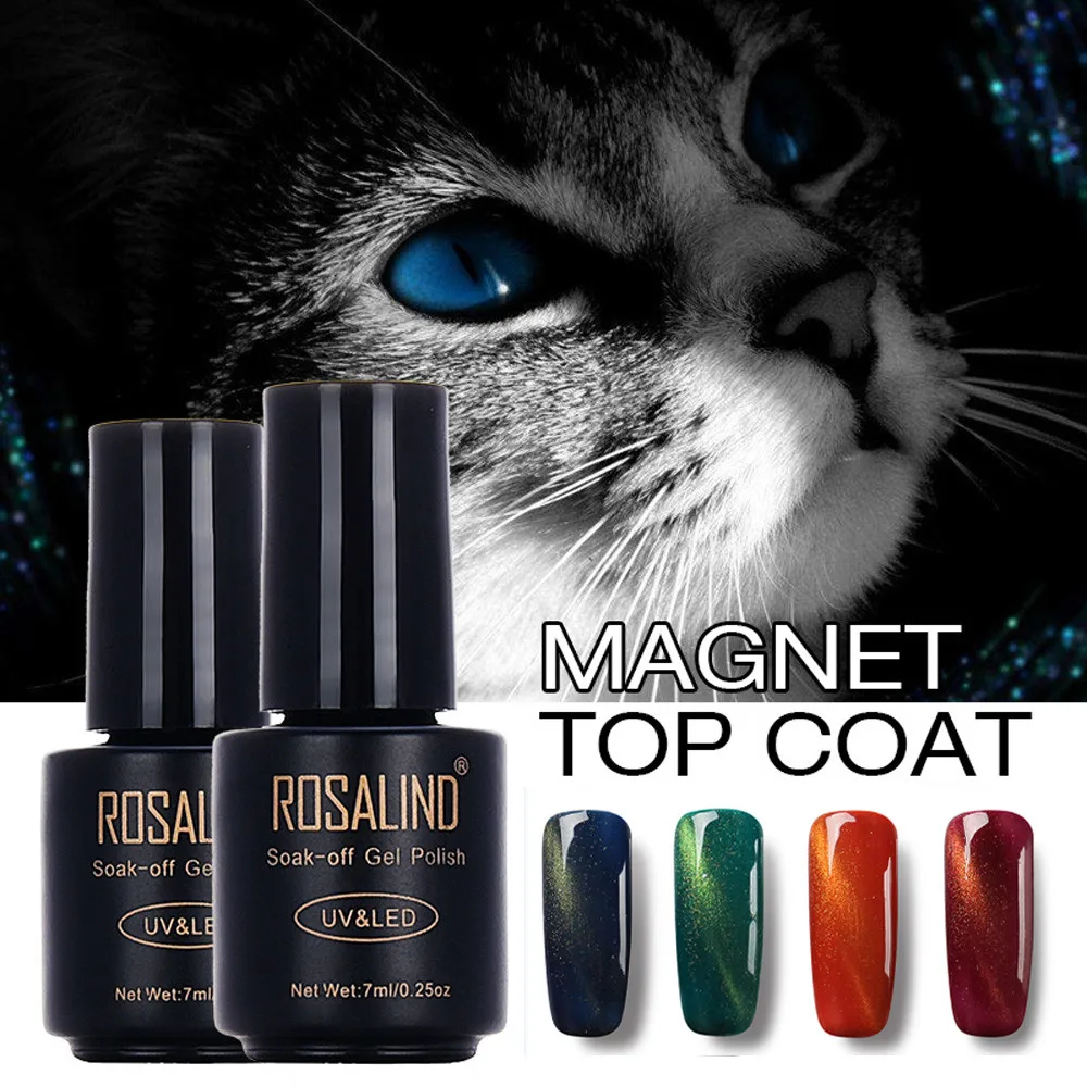 

ROSALIND Magnet Cat Eyes 10 Colors Nail Gel Polish LED UV Gel Lacquer Semi Permanent 7ML Gel Varnish Gel Nail Polish