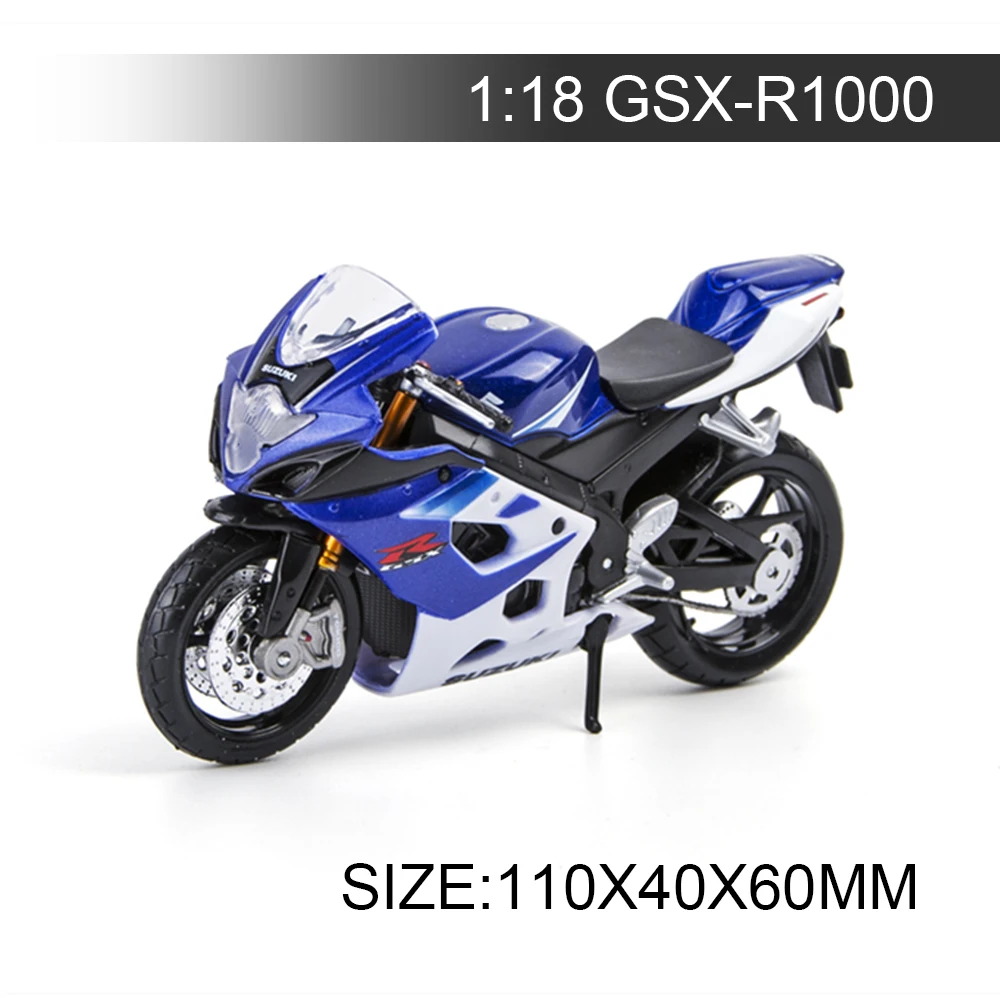 Maisto 1:18 мото модели GSXR1000 модель велосипеда Модель мотоцикла из сплава мотоцикл миниатюрный Race игрушка для Коллекция подарков