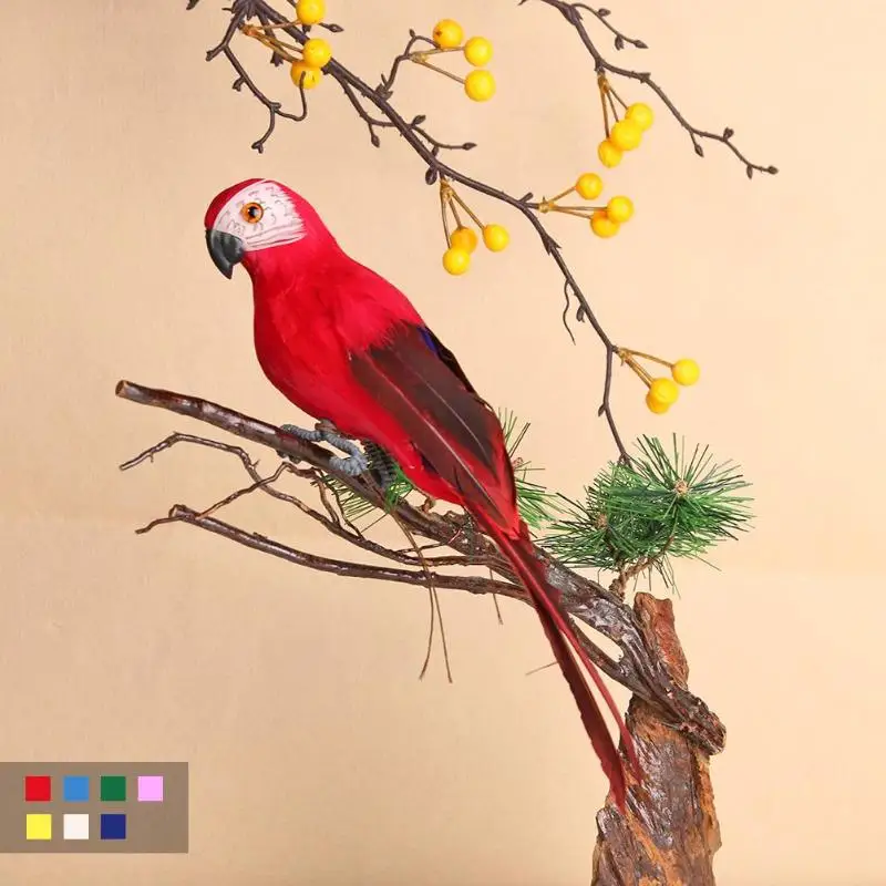 Креативные пенные перья искусственные попугаи имитация птицы модель дома на открытом воздухе Сад Свадебные украшения орнамент DIY Вечерние