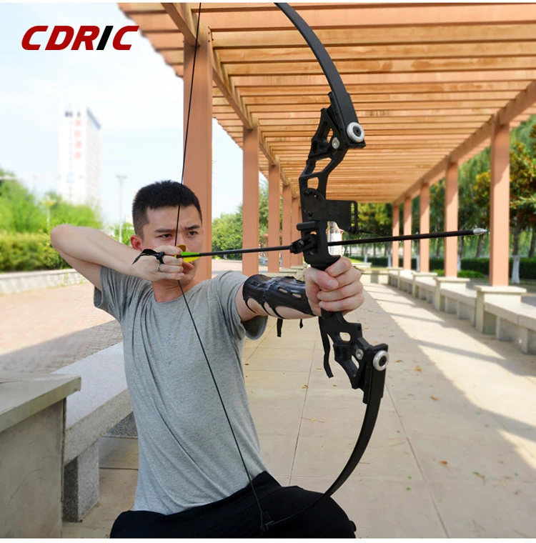 Potente arco recurvo profesional 30/40lbs caza arco flecha caza al aire libre pesca - 1