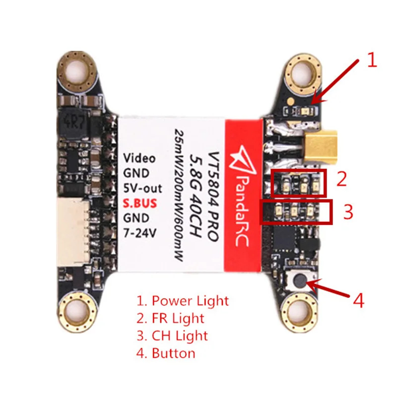 PandaRC VT5804 PRO 25/200/600mW