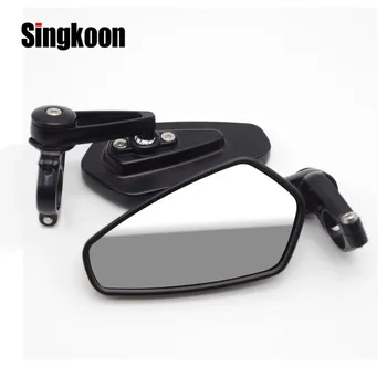 

7/8" Universal Motorcycle Rear View Mirror Black Handle Bar End Side RearView Mirrors FOR ktm duke scrambler crf 230 cbr1000rr