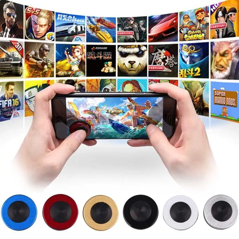 Goedkoop Cewaal Universial Ronde Game Rocker Joysticks TPU Controller Touchscreen Rocker Voor iPhone Pads xiao mi Samsung Smartphones