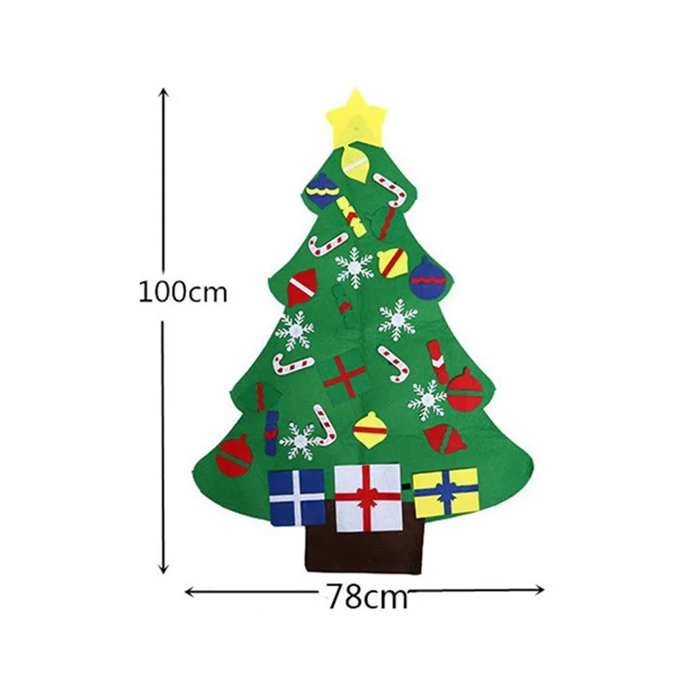 DIY трехмерная ткань Рождественская елка большой Рождественский висячий подарок