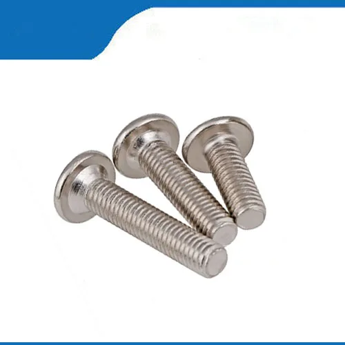 M6 * 12/16/20/25 .. 110 304 الفولاذ المقاوم للصدأ منحرف رئيس بالارض شقة رئيس الصليب المسمار/خزانة الأطفال السرير اكسسوارات