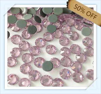 

50% off strong adhesive SS6 2.1mm LIGHT ROSE color with 1440 pcs each pack ; for dresses free shipping