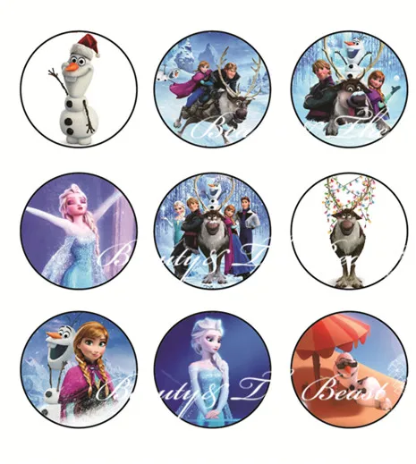 

Snow Queen Princess Stickers Birthday Party Decorations Cupcake Toppers Kids Sticker Label for Birthday Baby Shower
