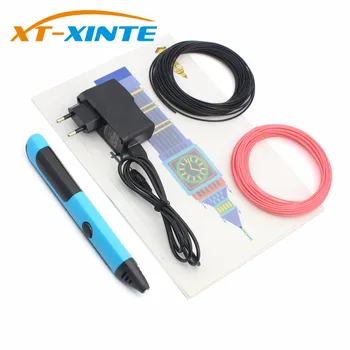 

XT-XINTE 3D Printng Accessory 3D Pen Drawing Pens 3D Printer With Filament DIY Doodle Toy Creative Gift For Kids Children