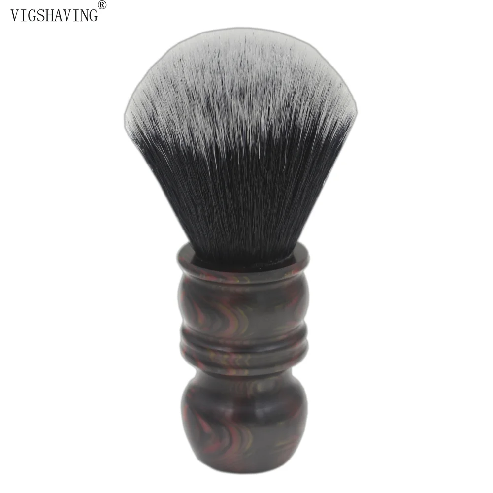 24mm Knot Resin Handle Synthetic Hair Shaving Brush for Men Barber
