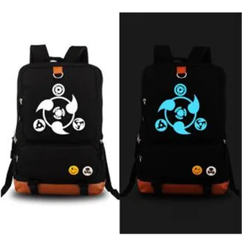 

Anime Naruto Uchiha Sasuke Luminous Backpack Bag Laptop travel bag Rucksack Messenger Bag Cosplay School Laptop Bag Gift