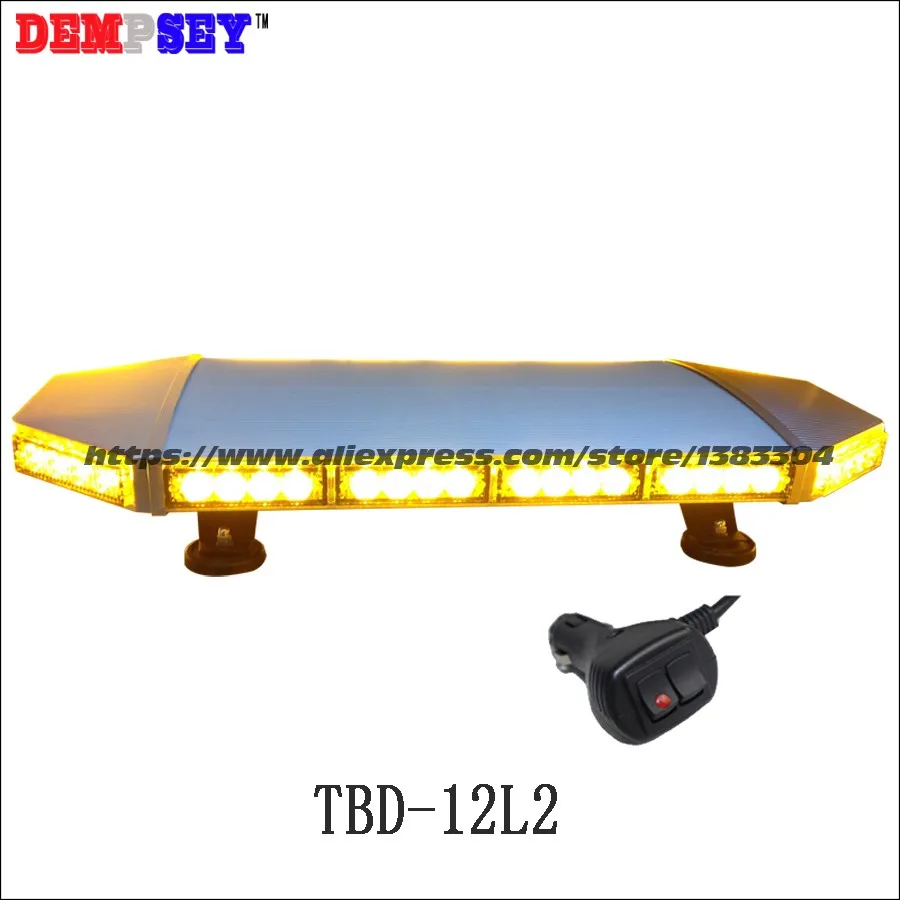 TBD-12L2 DC12V/24 В 64 Вт светодиодный мини lightbar/тяжелая магнитное основание/желтый предупреждающий световой/мигающий сигнальные лампы/18