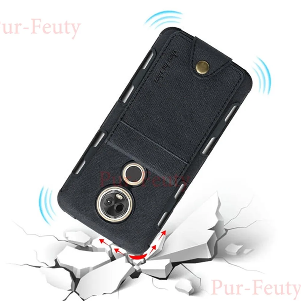Чехол для moto rola moto E4 XT1767 XT1766 E5 G4 G5 S Plus, тонкий холщовый противоударный чехол с держателем для карт, откидной Чехол для moto g4 g5 g5s plus