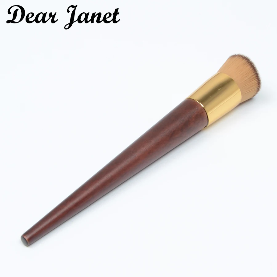 1pc T5 Foundation makeup brush BB cream make up wood handle angled foundation liquid Professional cosmetic tool | Красота и здоровье