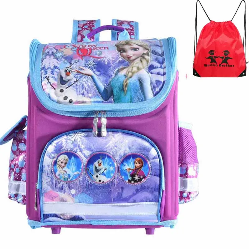 New arrivel backpack snow queen School Bag Orthopedic Children School Bag School Backpack Mochila Infantil for
