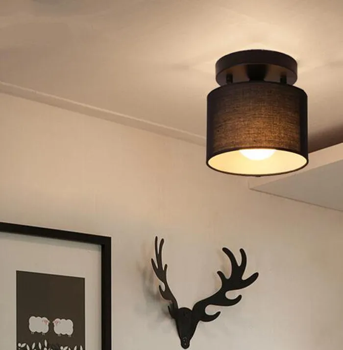American-Style-Simple-Modern-Living-Room-Aisle-Balcony-Bedroom-Ceiling-Lamp-Restaurant-Cloth-Cover-Ceiling-Light