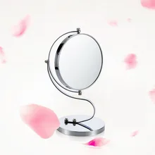 Милые и пышные двухсторонний увеличительное зеркало для макияжа настольные зеркала w/1 x 3x оптическое увеличение тщеславия, 7 дюймов