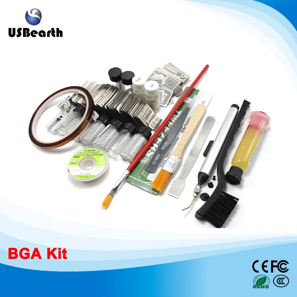 

Free shipping new upgrade bga 133pcs/set template for bga template kit with direct heating bumping station replacement