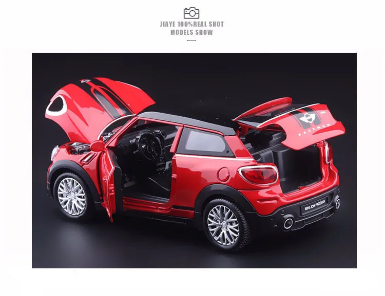 Новый 1:32 Масштаб литой металлический сплав модель автомобиля для MINI Countryman Coopers Коллекция Модель с Вытяните назад игрушечных автомобилей