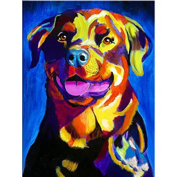 

YIKEE diamond embroidery sale dog Rhinestones Pictures Cross Stitch Mosaic House k331