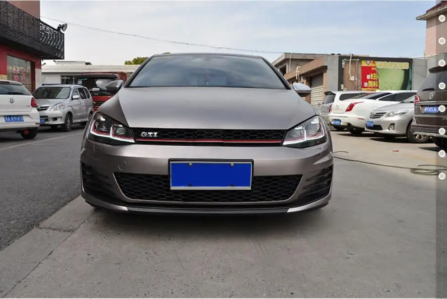 2 шт. 7.5th бампер лампа для Golf 7 фары Golf7 MK7.5 светодиодный задний фонарь фары DRL Объектив Двойной Луч Биксенон HID