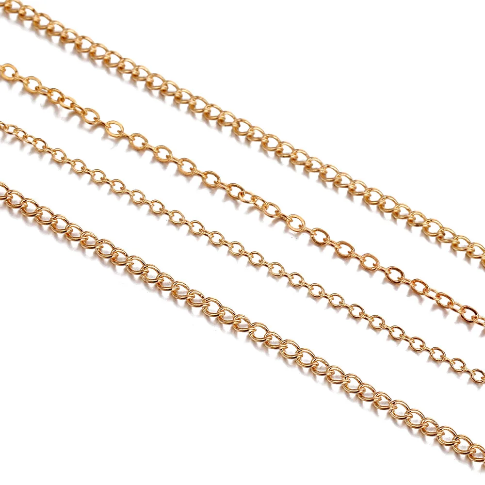 VKME модное многослойное ожерелье и Дамская Подвеска девушка золото серебро и ожерелье длинное ожерелье Бохо океанское ювелирное изделие