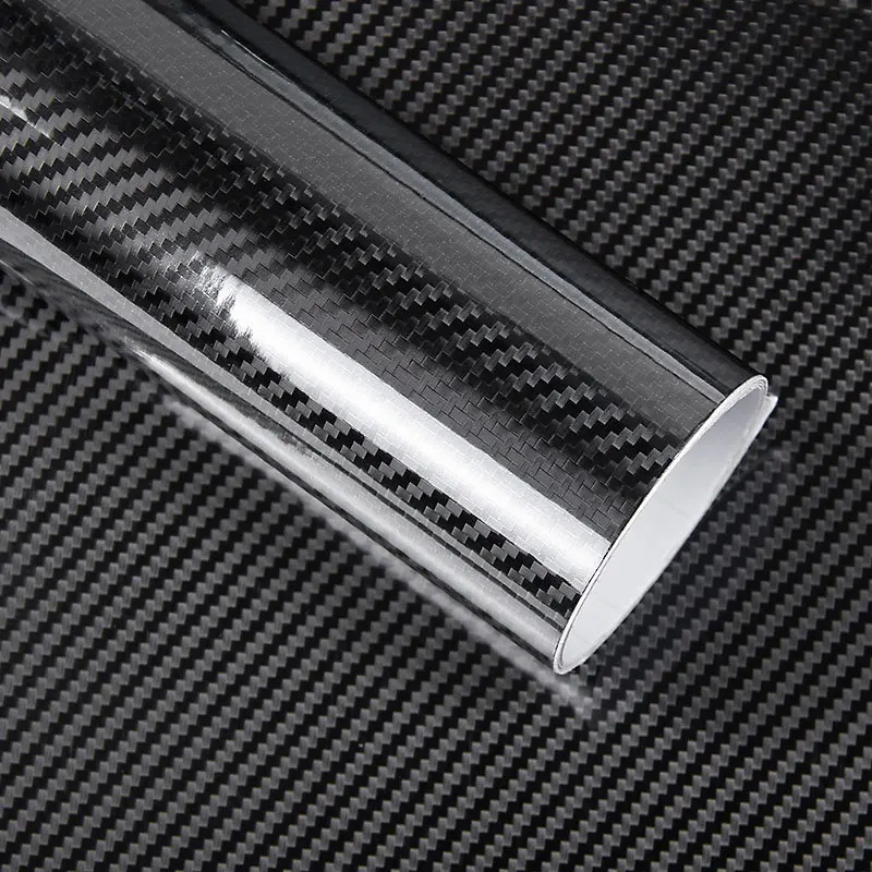 

Car Styling 200cm*50cm Glossy Black 5D Carbon Fiber Vinyl film Car Wrap With Air Free Bubble DIY Car Part Sticker Accessories