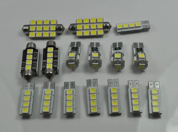 Error Free 2 Light LED Interior map light bulb For Audi B5 B6 B7 A4 S4 S2 98-08