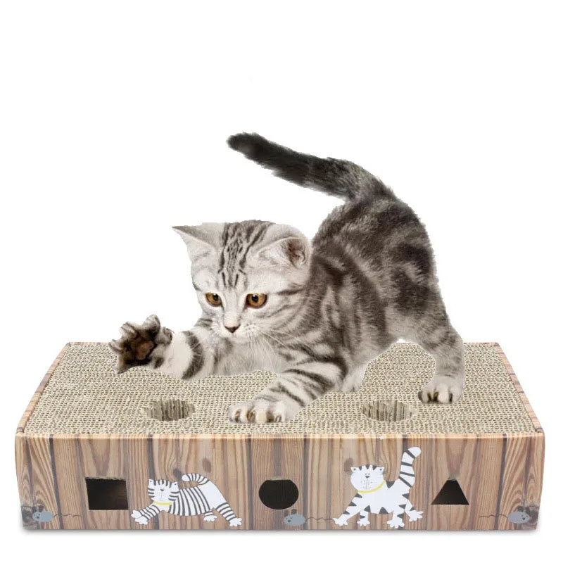 Cat toy scratching board large hole hole ball scratching board box